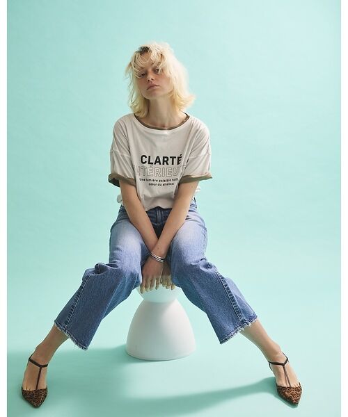 Rouge vif la cle / ルージュ・ヴィフ ラクレ Tシャツ | 2WAYコットンリバーシブルロゴＴシャツ【予約】 | 詳細9