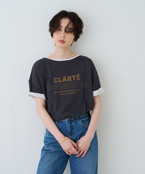 Rouge vif la cle / ルージュ・ヴィフ ラクレ Tシャツ | 2WAYコットンリバーシブルロゴＴシャツ【予約】 | 詳細25