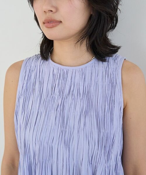 Rouge vif la cle / ルージュ・ヴィフ ラクレ ワンピース | インドハンドタックノースリーブマキシワンピース【予約】 | 詳細14