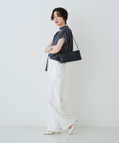 Rouge vif la cle / ルージュ・ヴィフ ラクレ シャツ・ブラウス | タイ付きドレープタックVネックブラウス【予約】 | 詳細25