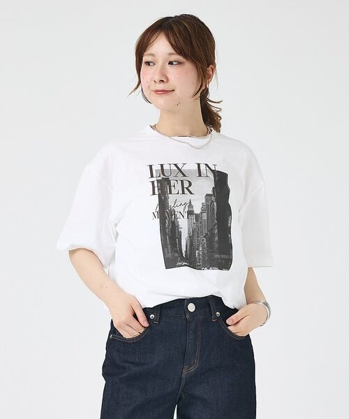 Rouge vif la cle / ルージュ・ヴィフ ラクレ Tシャツ | コットンフォト&ロゴTシャツ/半袖【予約】 | 詳細1