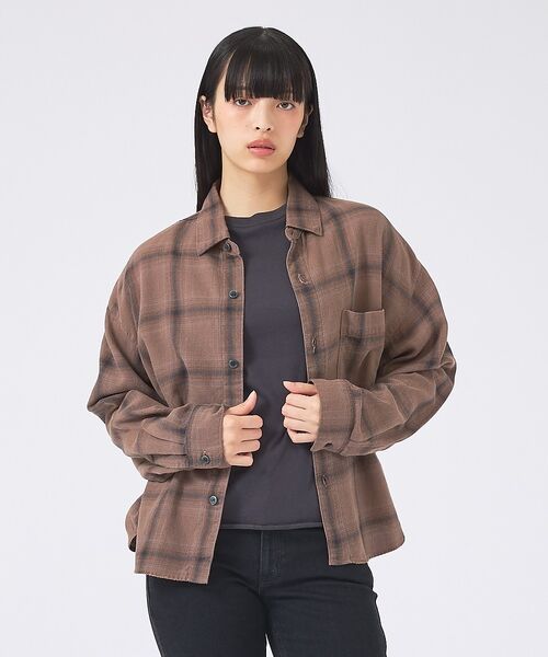 Rouge vif la cle / ルージュ・ヴィフ ラクレ シャツ・ブラウス | 【JOHNBULL/ジョンブル】チェックフェードシャツ/チェック柄/メンズライク | 詳細24