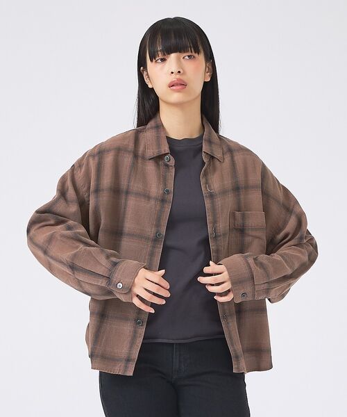 Rouge vif la cle / ルージュ・ヴィフ ラクレ シャツ・ブラウス | 【JOHNBULL/ジョンブル】チェックフェードシャツ/チェック柄/メンズライク | 詳細25