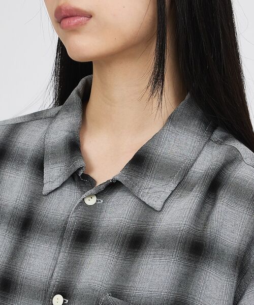 Rouge vif la cle / ルージュ・ヴィフ ラクレ シャツ・ブラウス | 【REMI RELIEF / レミレリーフ】レーヨンオンブレーチェックシャツ【予 | 詳細14