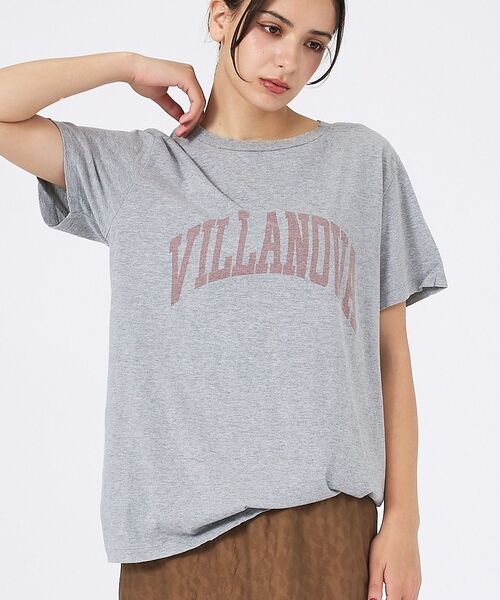 Rouge vif la cle / ルージュ・ヴィフ ラクレ Tシャツ | 【REMI RELIEF / レミレリーフ】SP加工/ロゴT/VILLANOVA（グレー）