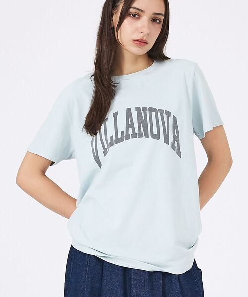 Rouge vif la cle / ルージュ・ヴィフ ラクレ Tシャツ | 【REMI RELIEF / レミレリーフ】SP加工/ロゴT/VILLANOVA（ライトブルー）