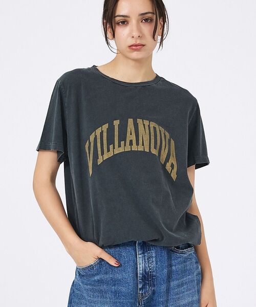 Rouge vif la cle / ルージュ・ヴィフ ラクレ Tシャツ | 【REMI RELIEF / レミレリーフ】SP加工/ロゴT/VILLANOVA（ブラック）
