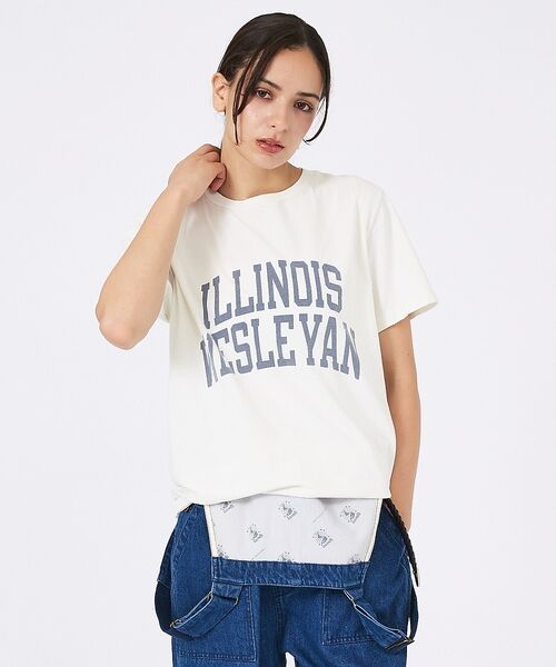 Rouge vif la cle / ルージュ・ヴィフ ラクレ Tシャツ | 【REMI RELIEF / レミレリーフ】SP加工/ロゴT/ILLINOIS | 詳細3