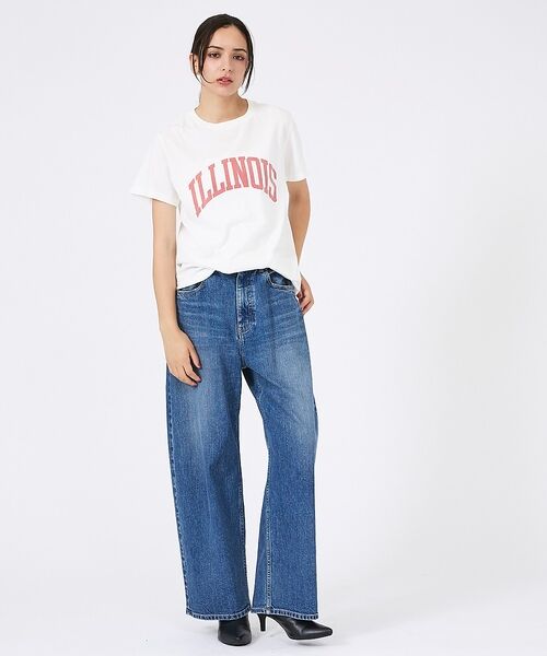 Rouge vif la cle / ルージュ・ヴィフ ラクレ Tシャツ | 【REMI RELIEF / レミレリーフ】LW加工/ロゴT/ILLNOIS【予 | 詳細2