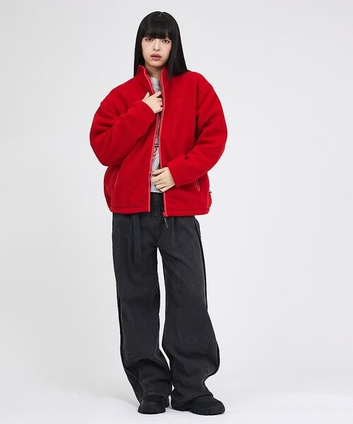 Rouge vif la cle / ルージュ・ヴィフ ラクレ パーカー | 【RUSSELL ATHLETIC/ラッセル アスレチック】シープボアジップジャ | 詳細1