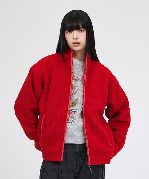 Rouge vif la cle / ルージュ・ヴィフ ラクレ パーカー | 【RUSSELL ATHLETIC/ラッセル アスレチック】シープボアジップジャ | 詳細4