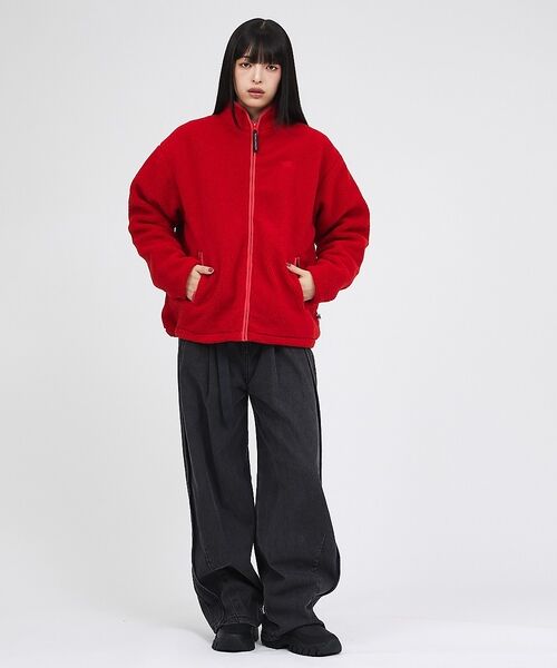 Rouge vif la cle / ルージュ・ヴィフ ラクレ パーカー | 【RUSSELL ATHLETIC/ラッセル アスレチック】シープボアジップジャ | 詳細5
