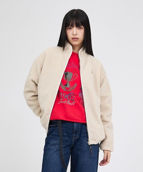 Rouge vif la cle / ルージュ・ヴィフ ラクレ パーカー | 【RUSSELL ATHLETIC/ラッセル アスレチック】シープボアジップジャ | 詳細10