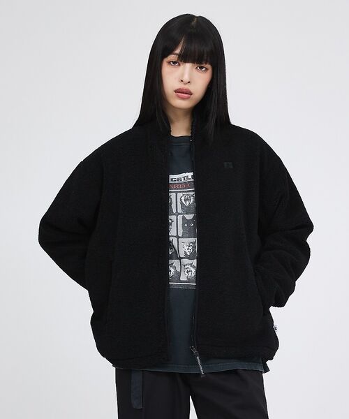 Rouge vif la cle / ルージュ・ヴィフ ラクレ パーカー | 【RUSSELL ATHLETIC/ラッセル アスレチック】シープボアジップジャ | 詳細15