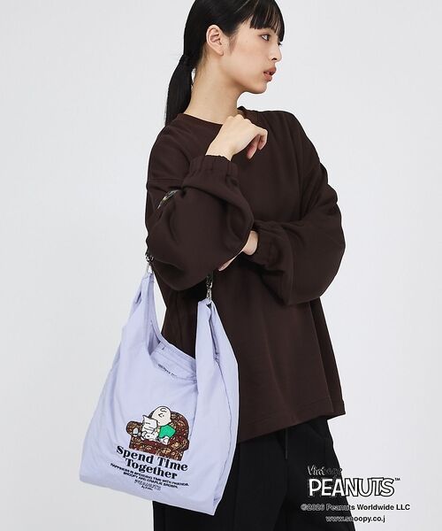 Rouge vif la cle / ルージュ・ヴィフ ラクレ エコバッグ | 【PEANUTS/ピーナッツ】ストラップ付ショッパーバッグ/スヌーピー/エコバッ | 詳細10