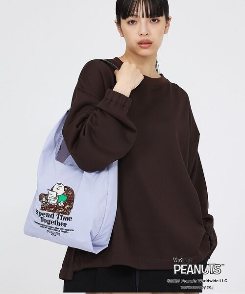 Rouge vif la cle / ルージュ・ヴィフ ラクレ エコバッグ | 【PEANUTS/ピーナッツ】ストラップ付ショッパーバッグ/スヌーピー/エコバッ（ラベンダー）