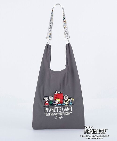 Rouge vif la cle / ルージュ・ヴィフ ラクレ エコバッグ | 【PEANUTS/ピーナッツ】ストラップ付ショッパーバッグ/スヌーピー/エコバッ | 詳細15