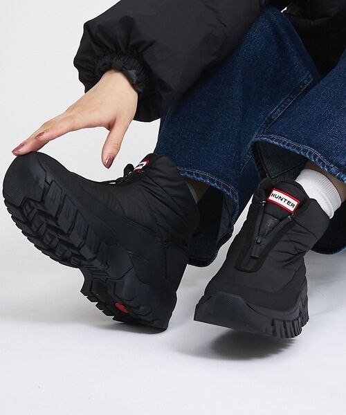 Rouge vif la cle / ルージュ・ヴィフ ラクレ ブーツ（ショート丈） | 【HUNTER/ハンター】INTREPID WANDERER SNOW BOOT（ブラック）