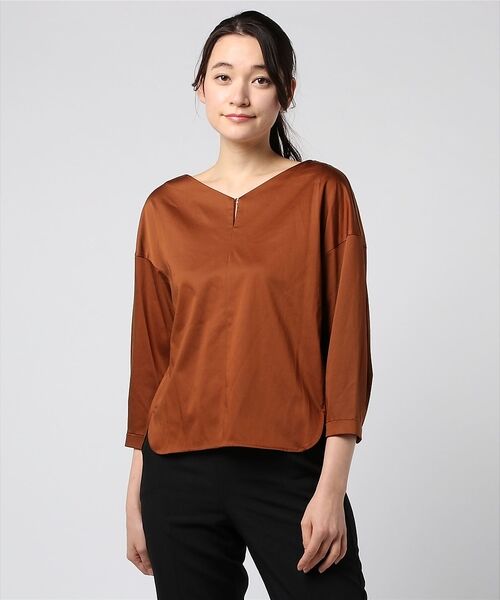 Rouge vif la cle / ルージュ・ヴィフ ラクレ シャツ・ブラウス | 【店舗限定】フロントホックブラウス（テラコッタ）