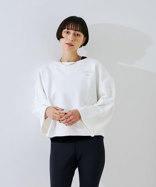 Rouge vif la cle / ルージュ・ヴィフ ラクレ スウェット | 【IRONING/アイロニング】ロゴショート丈スウェット/スエット logo a | 詳細1