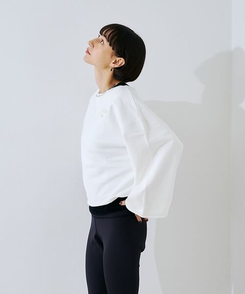 Rouge vif la cle / ルージュ・ヴィフ ラクレ スウェット | 【IRONING/アイロニング】ロゴショート丈スウェット/スエット logo a | 詳細3