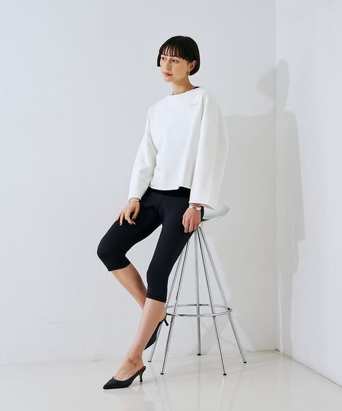 Rouge vif la cle / ルージュ・ヴィフ ラクレ スウェット | 【IRONING/アイロニング】ロゴショート丈スウェット/スエット logo a | 詳細6