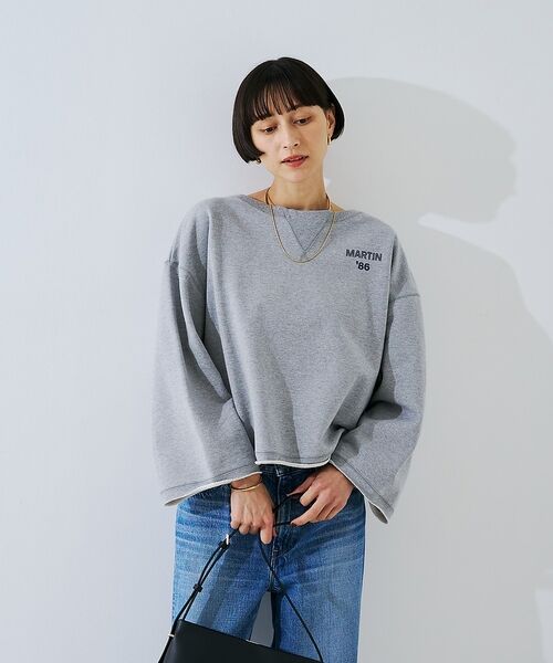 Rouge vif la cle / ルージュ・ヴィフ ラクレ スウェット | 【IRONING/アイロニング】ロゴショート丈スウェット/スエット logo a | 詳細17
