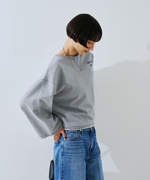 Rouge vif la cle / ルージュ・ヴィフ ラクレ スウェット | 【IRONING/アイロニング】ロゴショート丈スウェット/スエット logo a | 詳細19