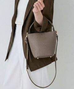 Rouge vif la cle / ルージュ・ヴィフ ラクレ ショルダーバッグ | 【AULENTTI/オウレンティ】ポーチ・ショルダー付 レザーハンドバッグ