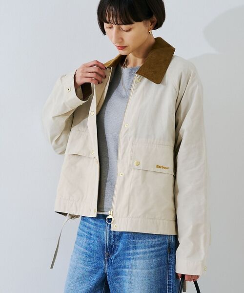 Rouge vif la cle / ルージュ・ヴィフ ラクレ ブルゾン | 【Barbour/バブアー】 シャワープルーフショート丈ジャケット / ブルゾン（アイボリー）