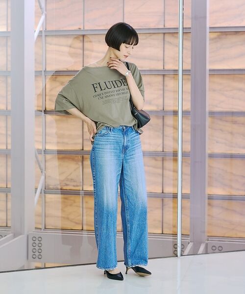 Rouge vif la cle / ルージュ・ヴィフ ラクレ Tシャツ | ドローコードシアーロゴTシャツ / ボートネック【予約】 | 詳細10