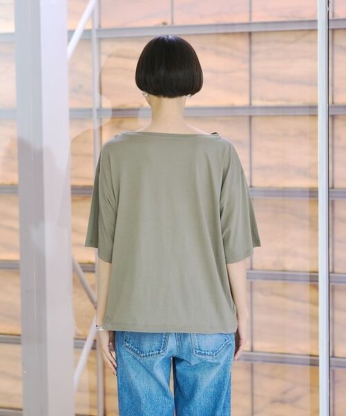 Rouge vif la cle / ルージュ・ヴィフ ラクレ Tシャツ | ドローコードシアーロゴTシャツ / ボートネック【予約】 | 詳細15