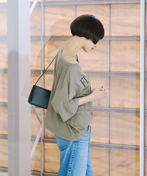 Rouge vif la cle / ルージュ・ヴィフ ラクレ Tシャツ | ドローコードシアーロゴTシャツ / ボートネック【予約】 | 詳細6