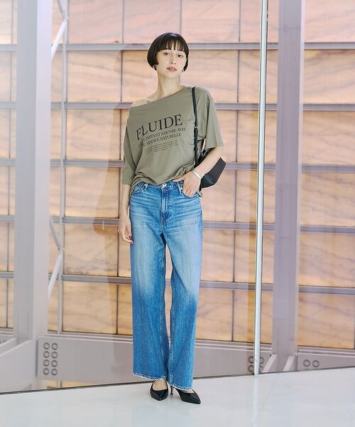 Rouge vif la cle / ルージュ・ヴィフ ラクレ Tシャツ | ドローコードシアーロゴTシャツ / ボートネック【予約】 | 詳細8