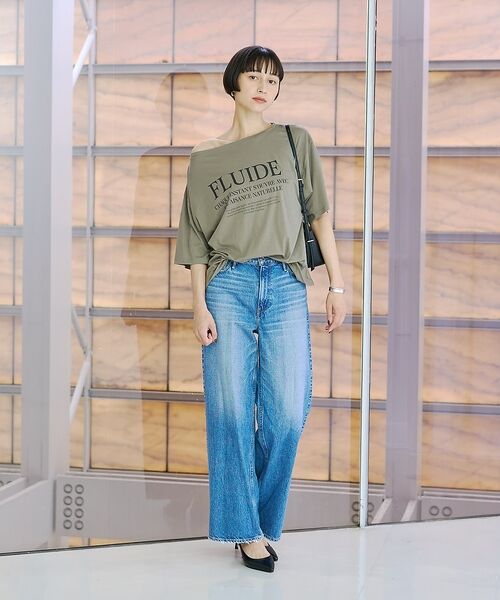 Rouge vif la cle / ルージュ・ヴィフ ラクレ Tシャツ | ドローコードシアーロゴTシャツ / ボートネック【予約】 | 詳細9
