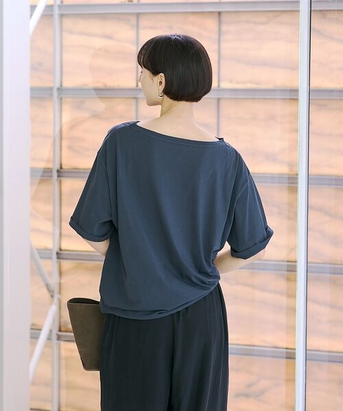 Rouge vif la cle / ルージュ・ヴィフ ラクレ Tシャツ | ドローコードシアーロゴTシャツ / ボートネック【予約】 | 詳細22