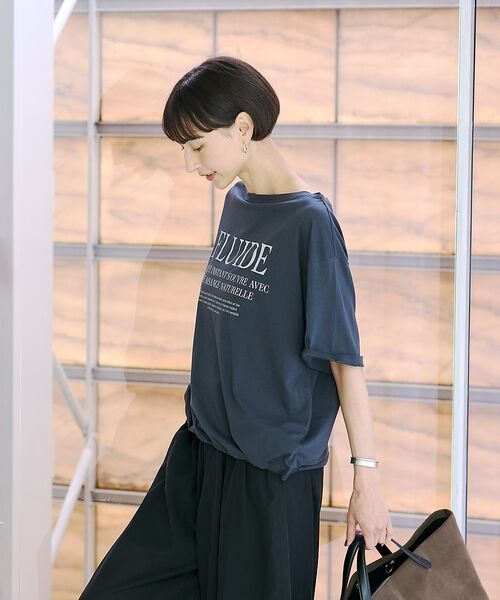 Rouge vif la cle / ルージュ・ヴィフ ラクレ Tシャツ | ドローコードシアーロゴTシャツ / ボートネック【予約】 | 詳細23