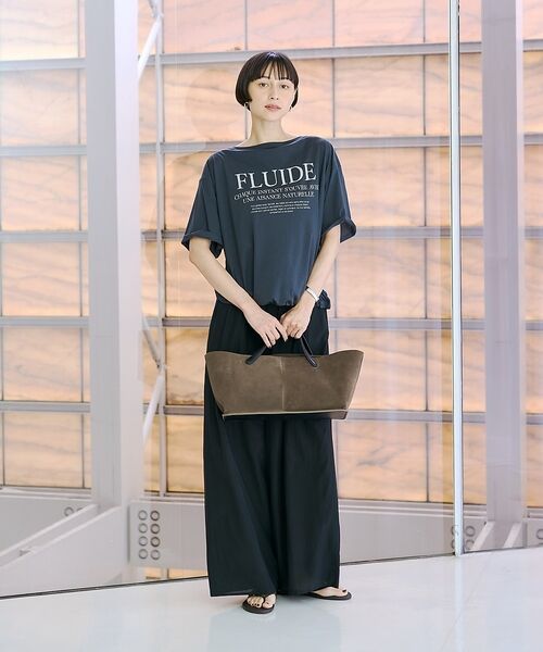 Rouge vif la cle / ルージュ・ヴィフ ラクレ Tシャツ | ドローコードシアーロゴTシャツ / ボートネック【予約】 | 詳細26