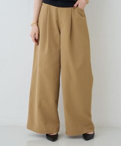 Rouge vif la cle / ルージュ・ヴィフ ラクレ パンツ | 【吸水速乾/UVカット】スパンポリストレッチツイルワイドパンツ【予約】