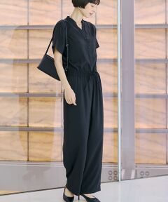 Rouge vif la cle / ルージュ・ヴィフ ラクレ サロペット・オールインワン | 【一部店舗 / WEB限定】Vネックレーヨンコンビネゾン / オールインワン /