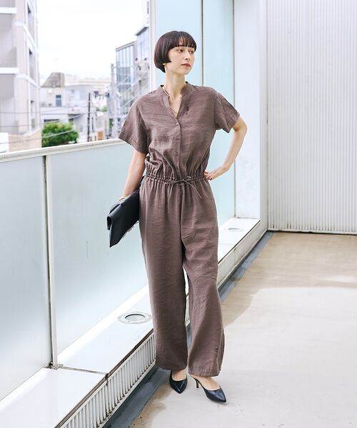 Rouge vif la cle / ルージュ・ヴィフ ラクレ サロペット・オールインワン | 【一部店舗 / WEB限定】Vネックレーヨンコンビネゾン / オールインワン / | 詳細5