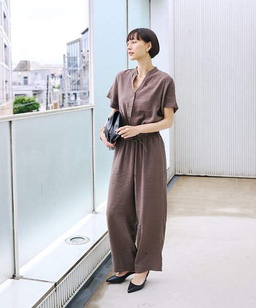 Rouge vif la cle / ルージュ・ヴィフ ラクレ サロペット・オールインワン | 【一部店舗 / WEB限定】Vネックレーヨンコンビネゾン / オールインワン / | 詳細6