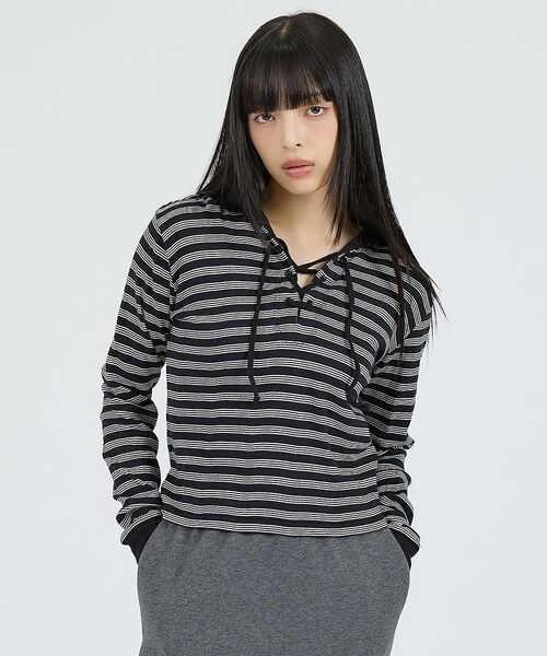 Rouge vif la cle / ルージュ・ヴィフ ラクレ Tシャツ | 【Robert P Miller | ロバート・ピー・ミラー】ヘンリーネックパー | 詳細3