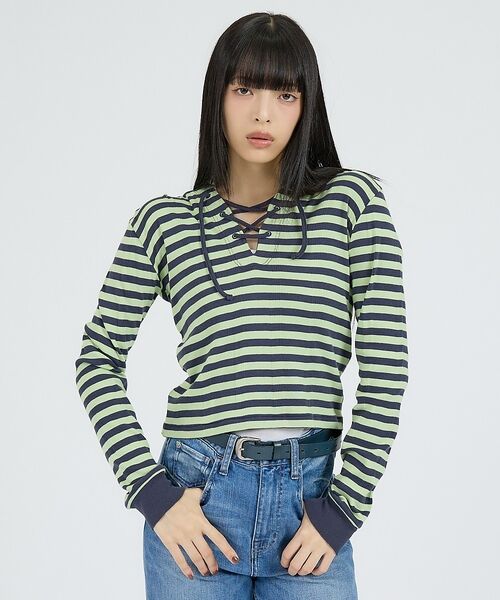 Rouge vif la cle / ルージュ・ヴィフ ラクレ Tシャツ | 【Robert P Miller | ロバート・ピー・ミラー】ヘンリーネックパー | 詳細13