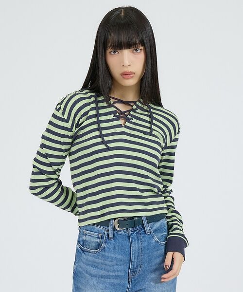 Rouge vif la cle / ルージュ・ヴィフ ラクレ Tシャツ | 【Robert P Miller | ロバート・ピー・ミラー】ヘンリーネックパー | 詳細14