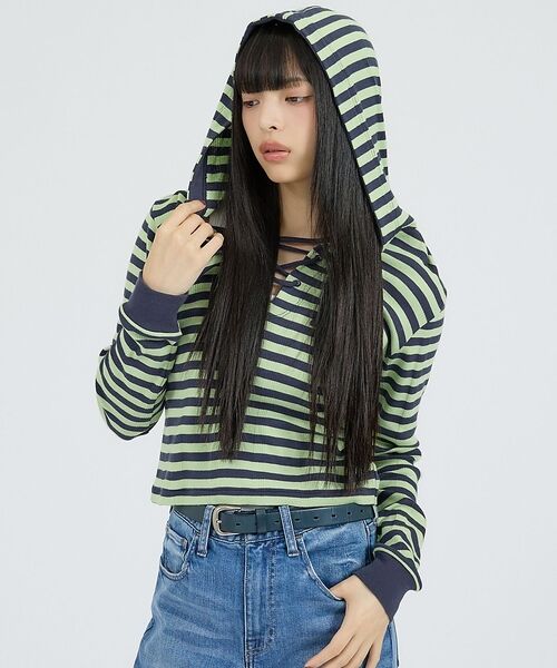 Rouge vif la cle / ルージュ・ヴィフ ラクレ Tシャツ | 【Robert P Miller | ロバート・ピー・ミラー】ヘンリーネックパー（グリーン系その他1）