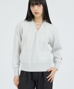 Rouge vif la cle / ルージュ・ヴィフ ラクレ スウェット | 【Healthknit/ヘルスニット】クラシックスウェット レースアップカラー長