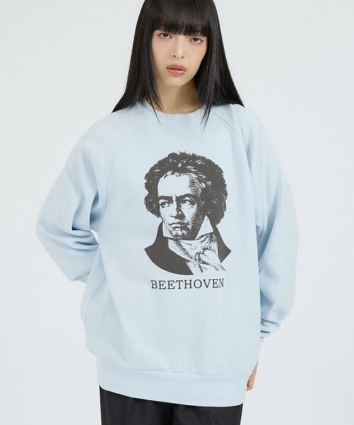 Rouge vif la cle / ルージュ・ヴィフ ラクレ スウェット | 【Healthknit/ヘルスニット】クラシックスウェット クルーネック長袖/ベ（ブルー系その他1）
