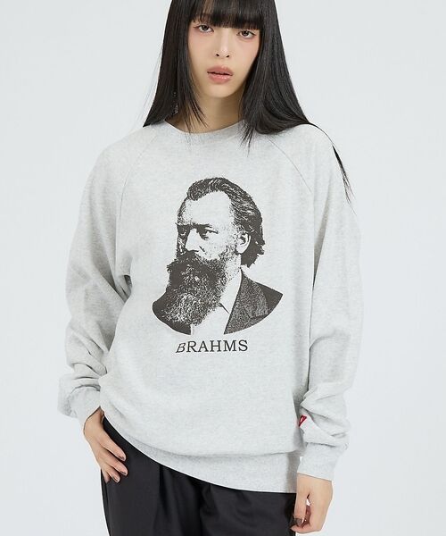 Rouge vif la cle / ルージュ・ヴィフ ラクレ スウェット | 【Healthknit/ヘルスニット】クラシックスウェット クルーネック長袖/ベ（グレー系その他2）