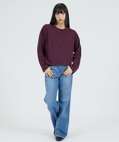 Rouge vif la cle / ルージュ・ヴィフ ラクレ Tシャツ | 【Healthknit/ヘルスニット】サーマルキング ハニカムクロップドクルー/ | 詳細6